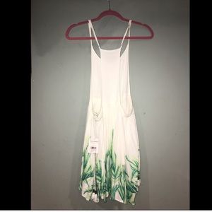 Free People white and green floral dress